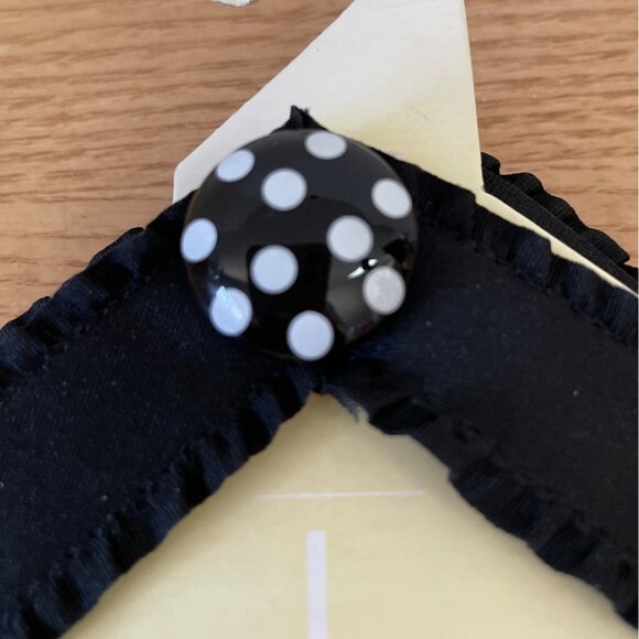 Lindsay Phillips SwitchFlops Strap Ursula L 9 10 11 Black With Polka Dot Accent - Picture 3 of 6